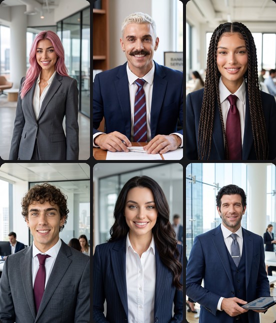AI headshots for banking