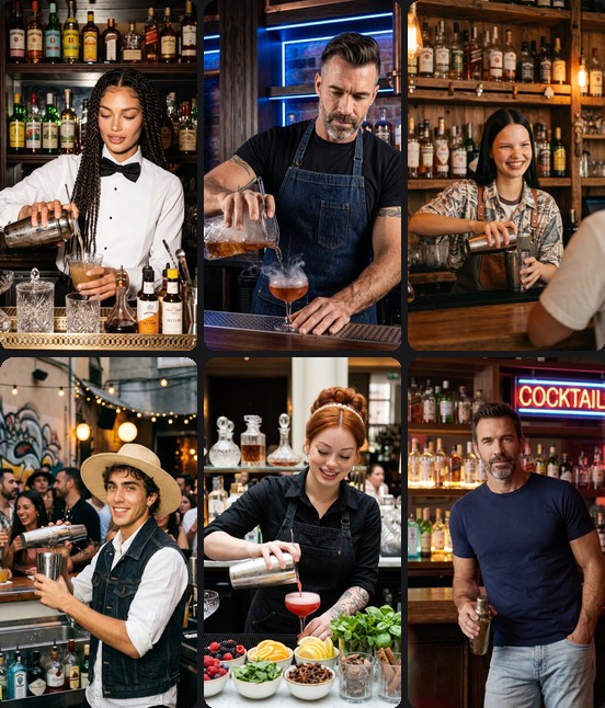 AI headshots for bartenders