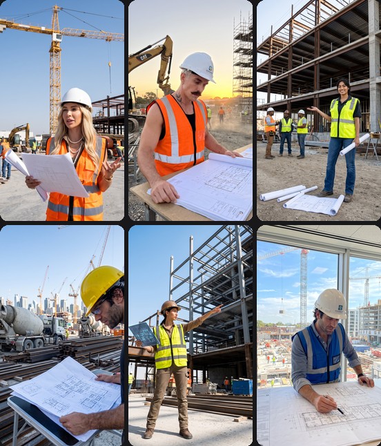 AI headshots for construction industry