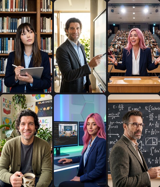 AI headshots for education professionals