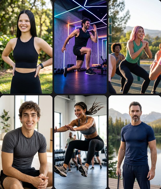 AI headshots for fitness instructors