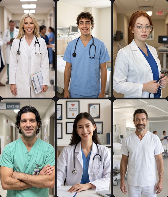 AI headshots for healthcare professionals