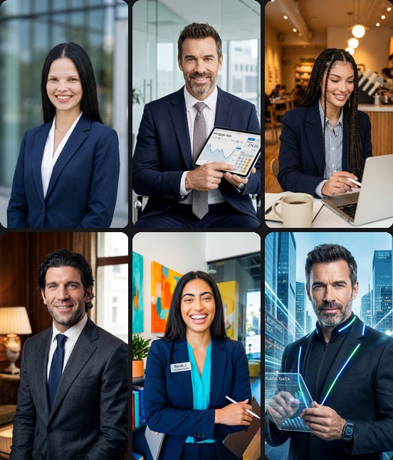 AI headshots for mortgage brokers
