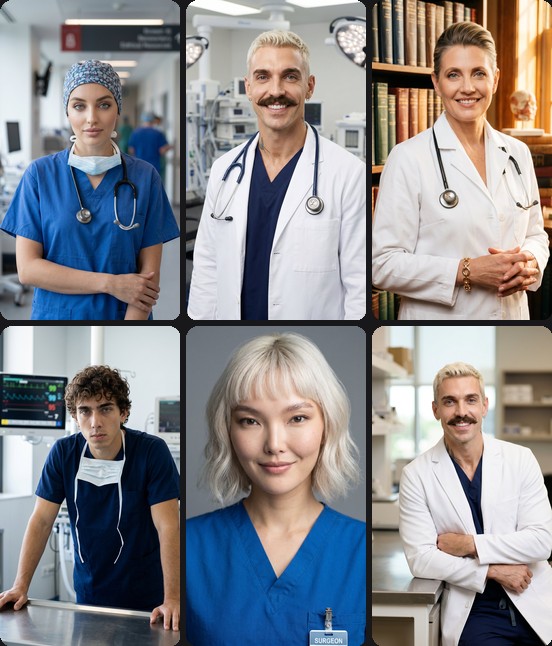 AI headshots for surgeons