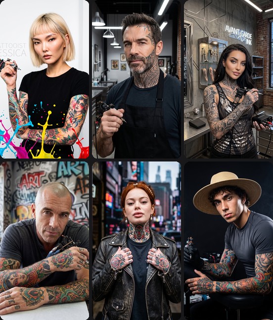 AI headshots for tattoo artists