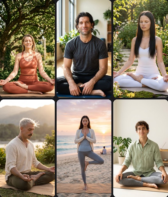 AI headshots for yoga instructors
