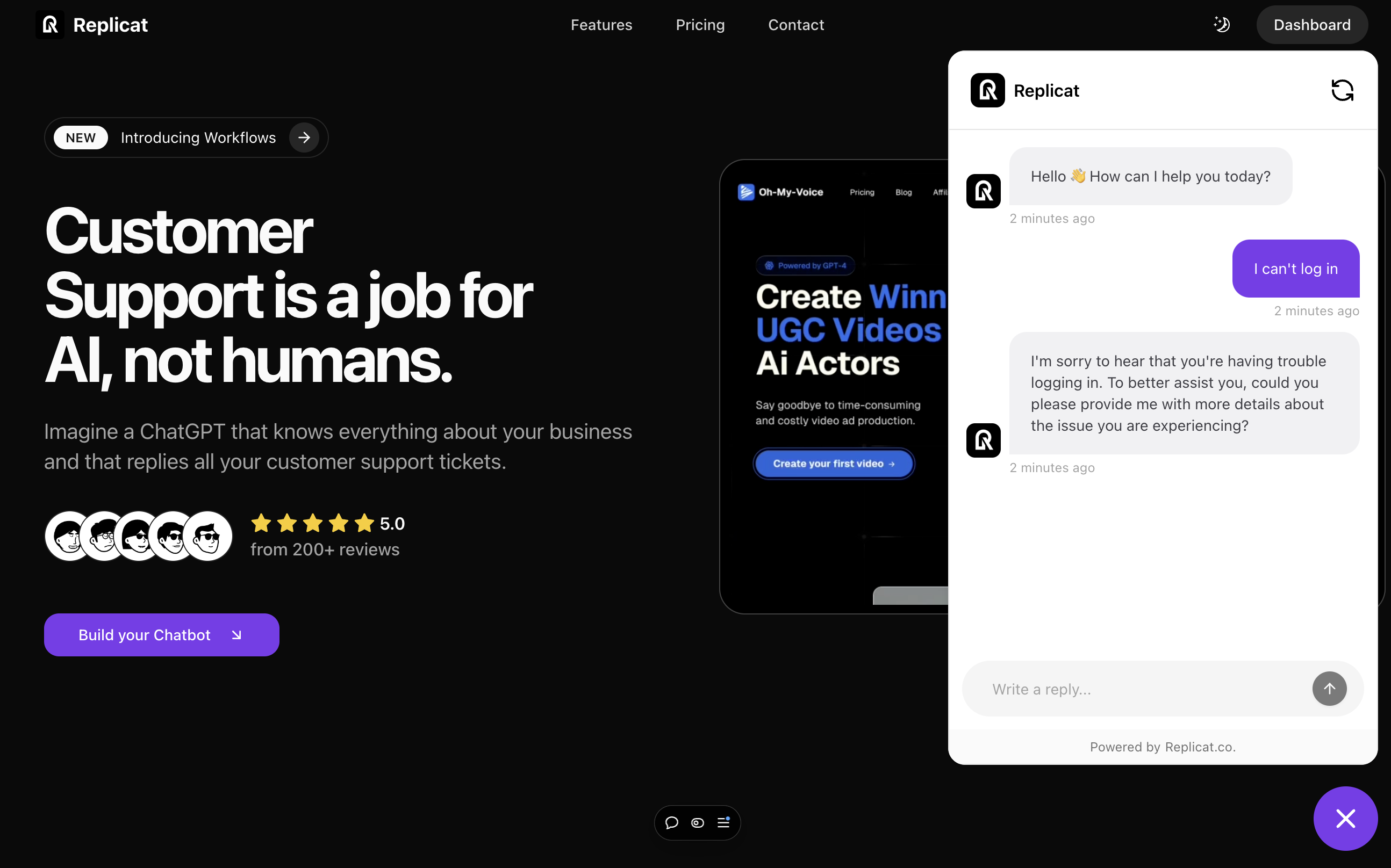 Replicat screenshot